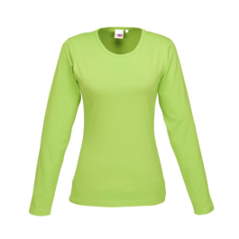 Ladies Long Sleeve Portland T-Shirt - Lime
