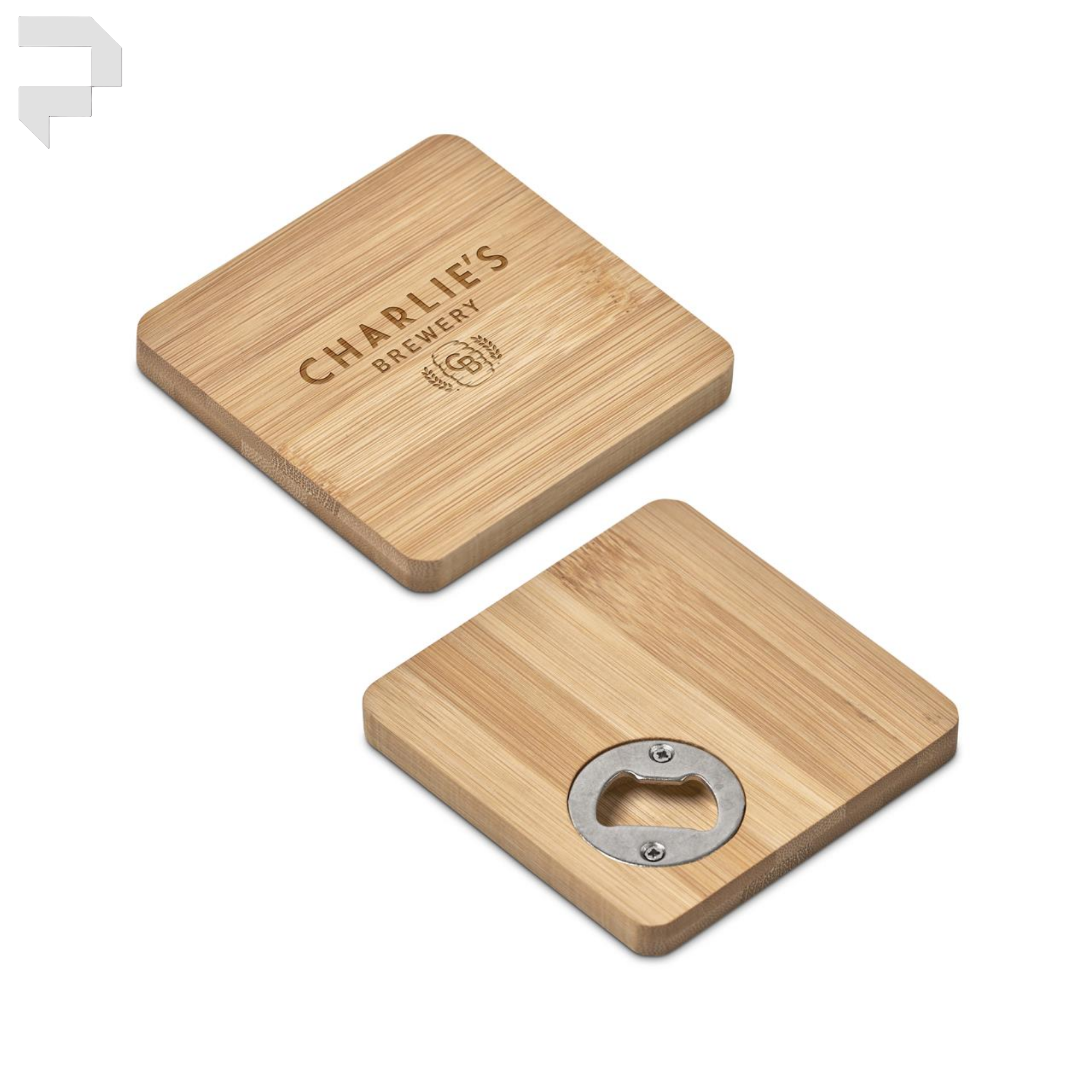 Altitude Drifter Bamboo Bottle Opener Coaster