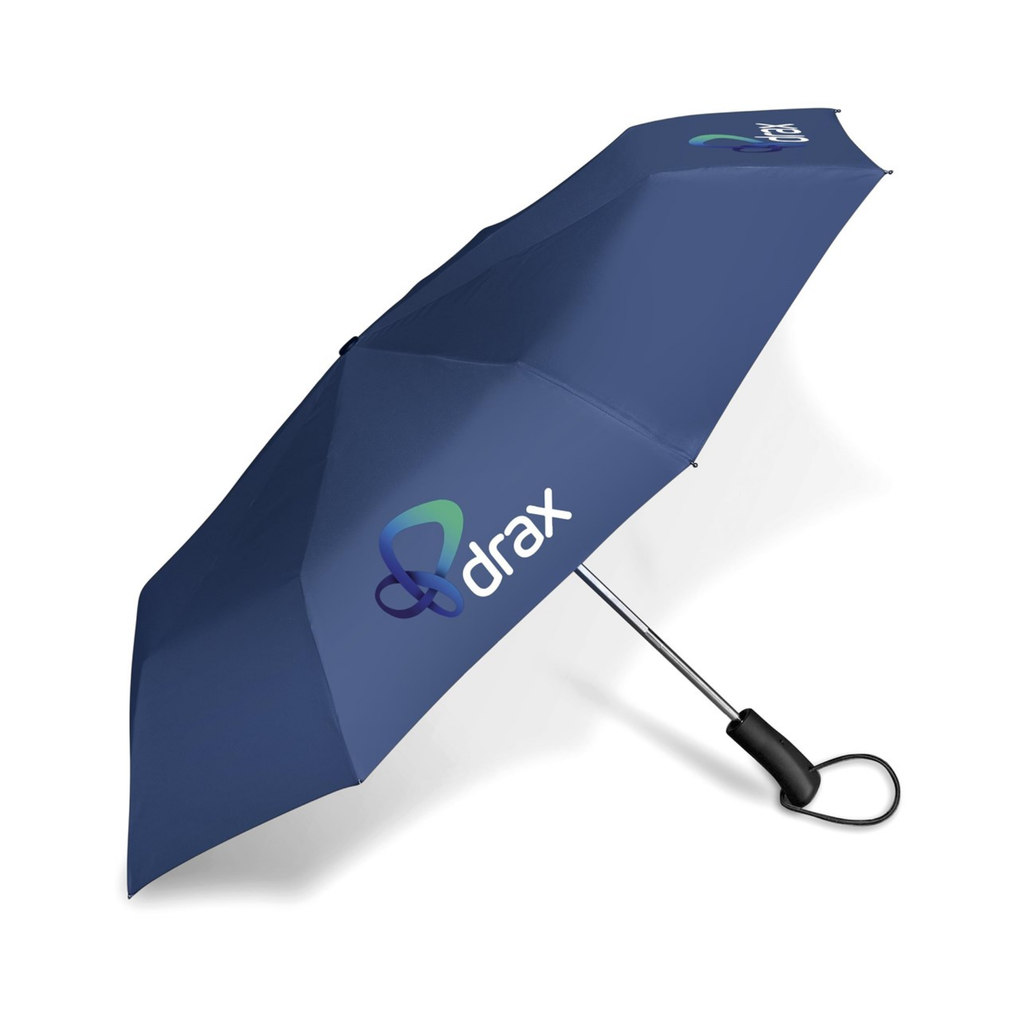 Whimsical Auto-Open Compact Umbrella - Navy