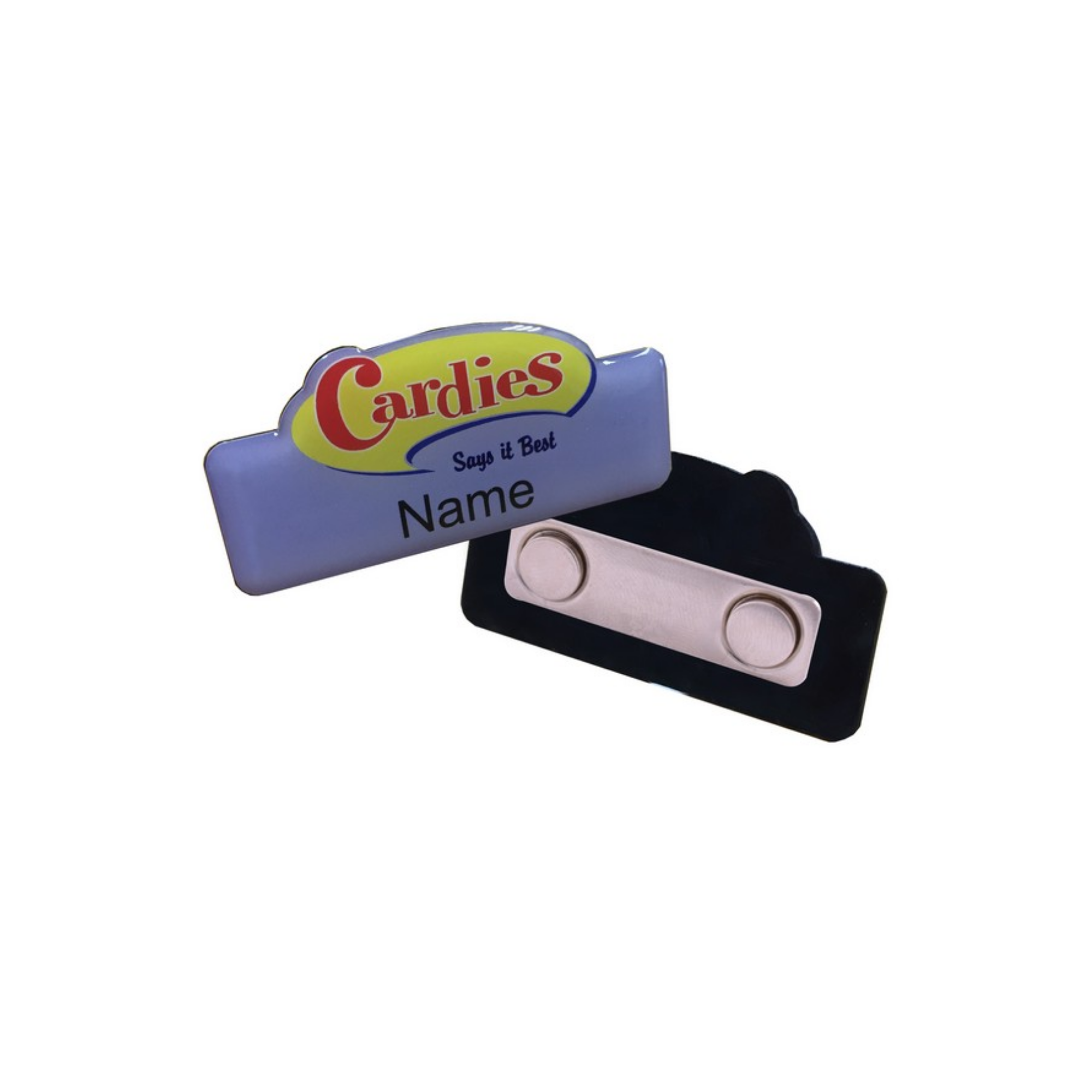 Custom Name Badge - Magnet Clip