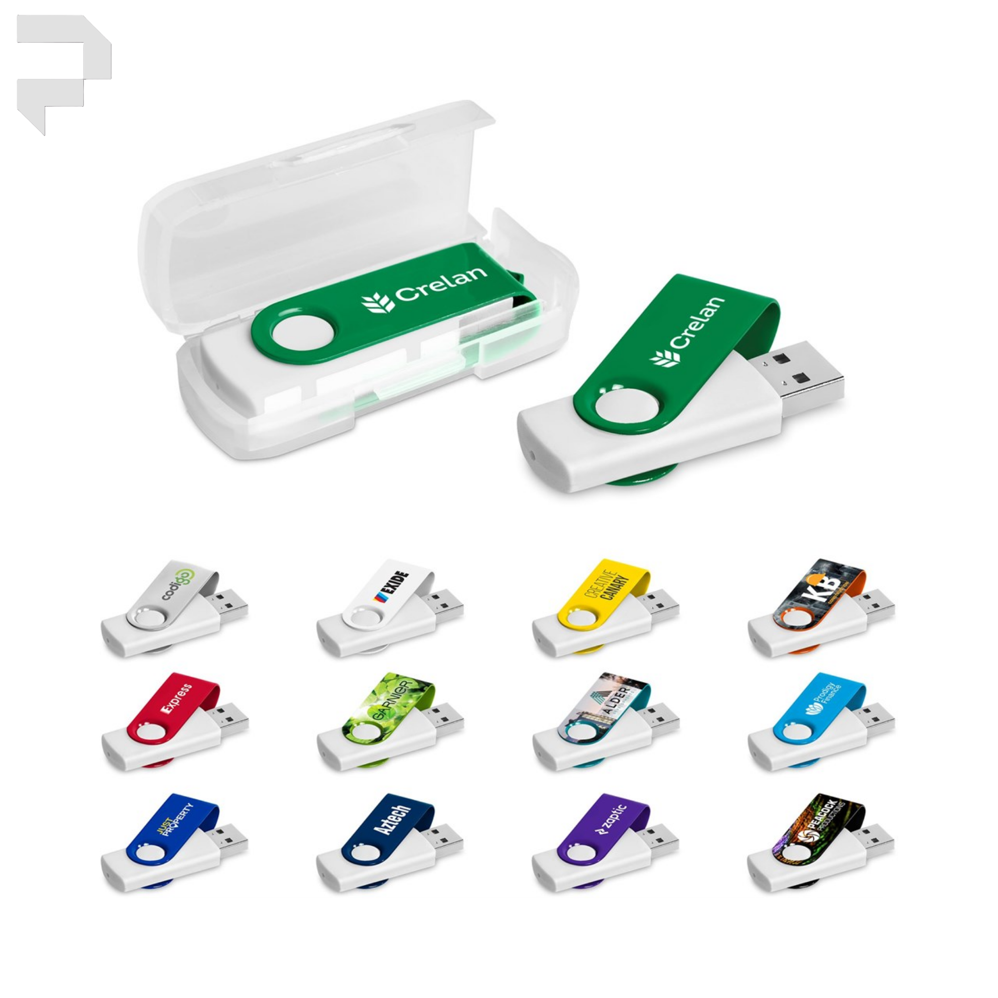 Altitude Axis Gyro White Flash Drive - 8GB