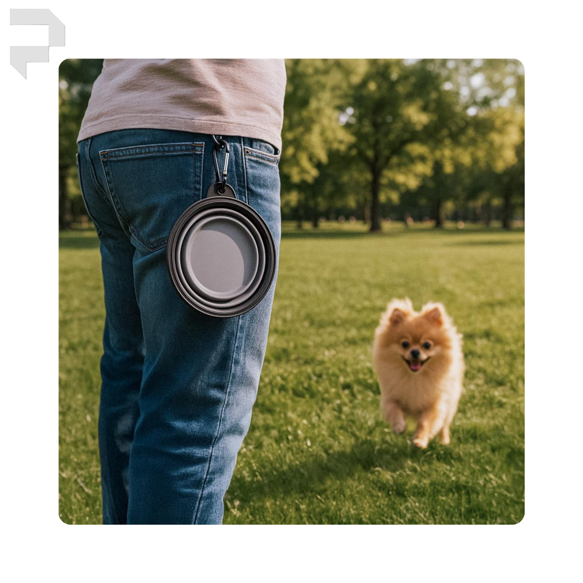 Altitude Poppy Collapsible Silicone Pet Bowl – 300ml