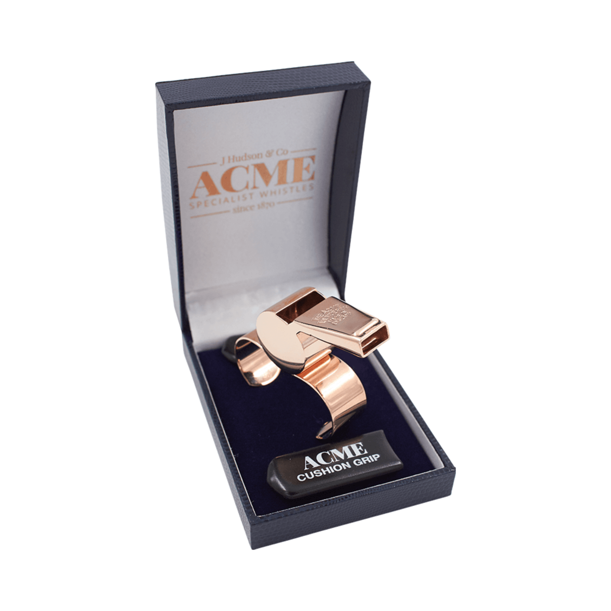 Acme 477/59.5 Thunderer Rose Gold Finger Grip Whistle