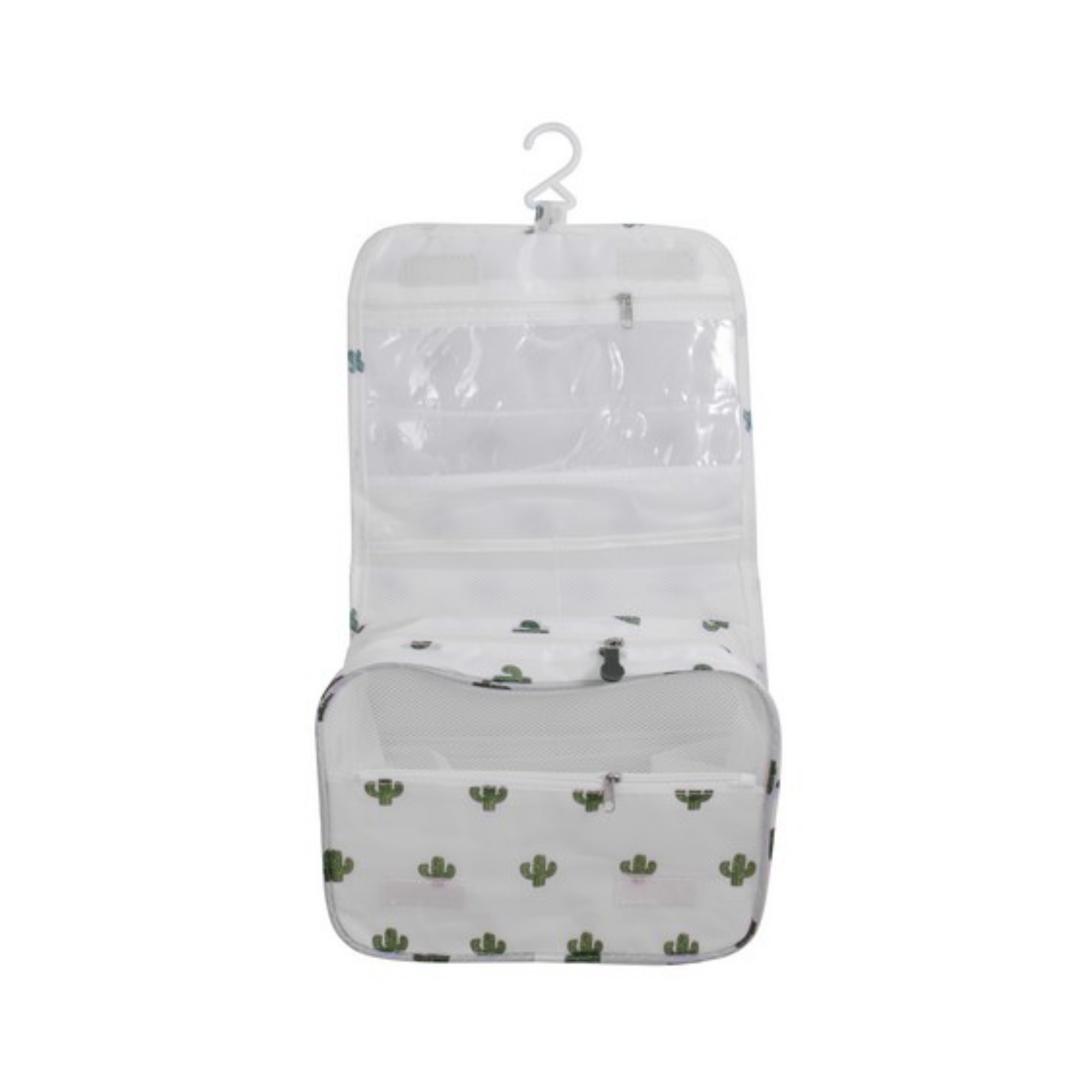 Velcro Hanging Toiletry Bag (Cactus Print)