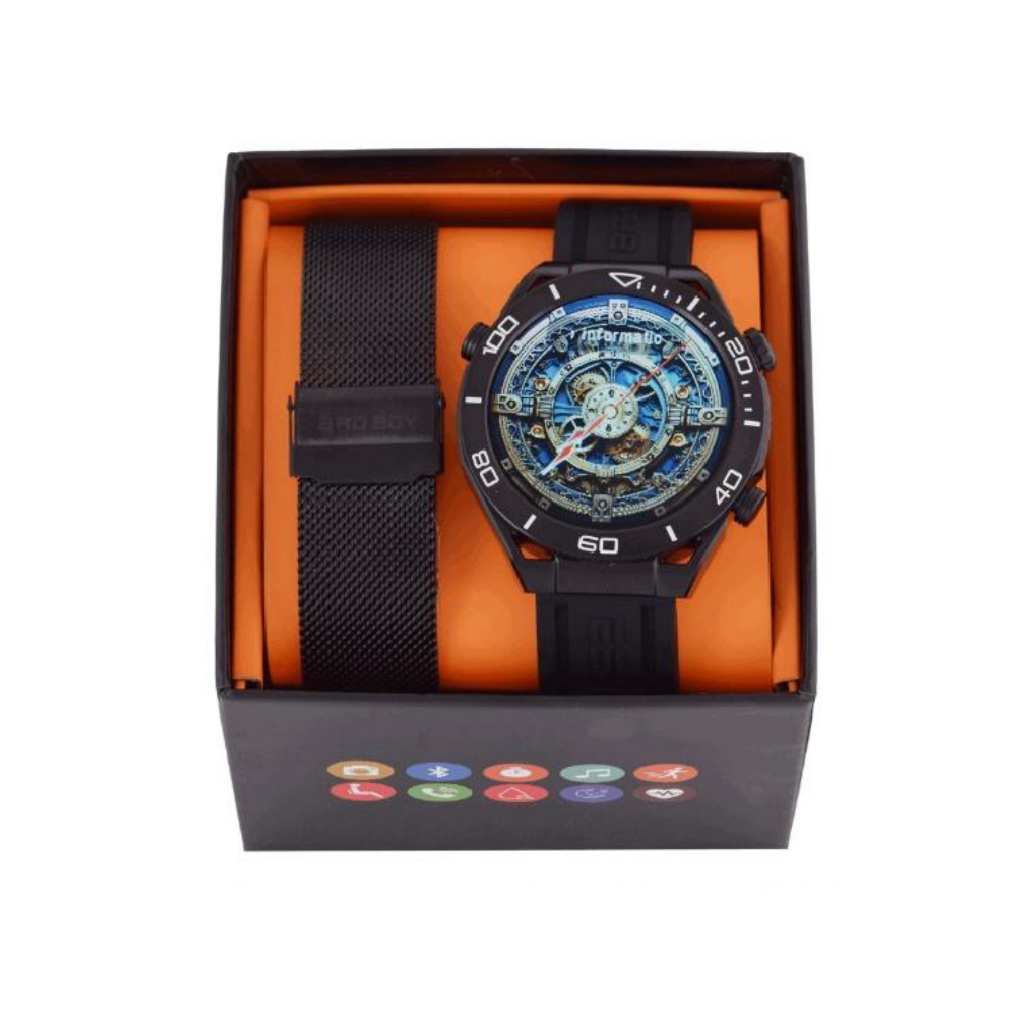 Bad Boy Strap Changing Watch Set Black