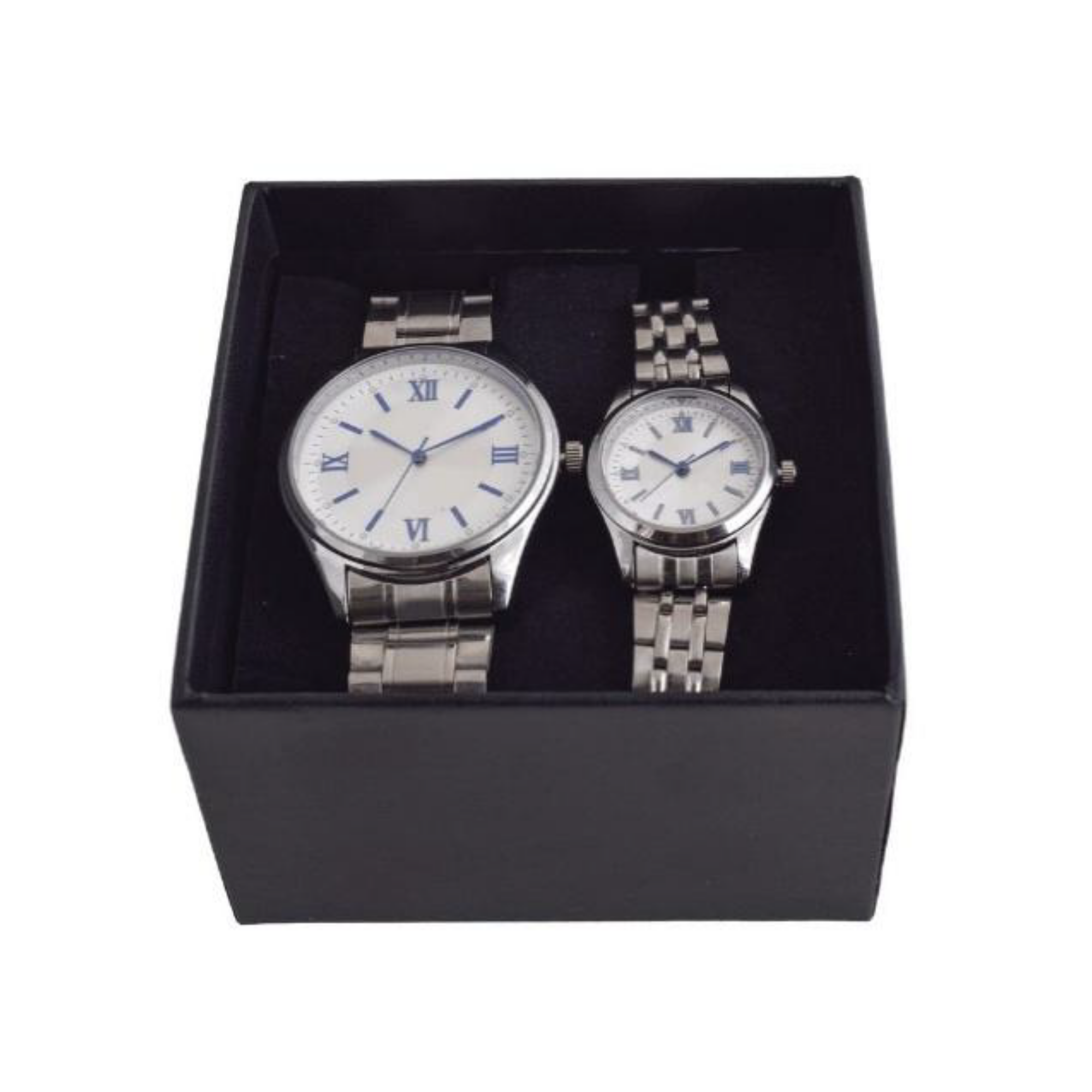 DIGITIME His/ Hers Watch Gift Set (Silver)
