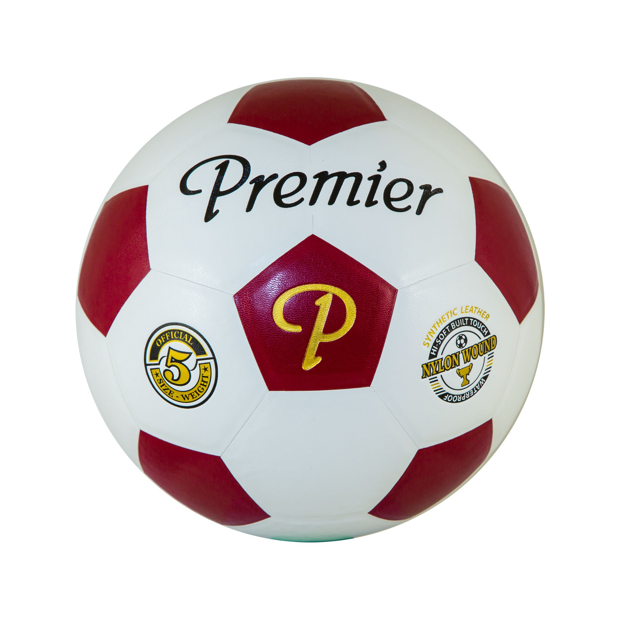 Classic Moulded Soccer Ball Red/White