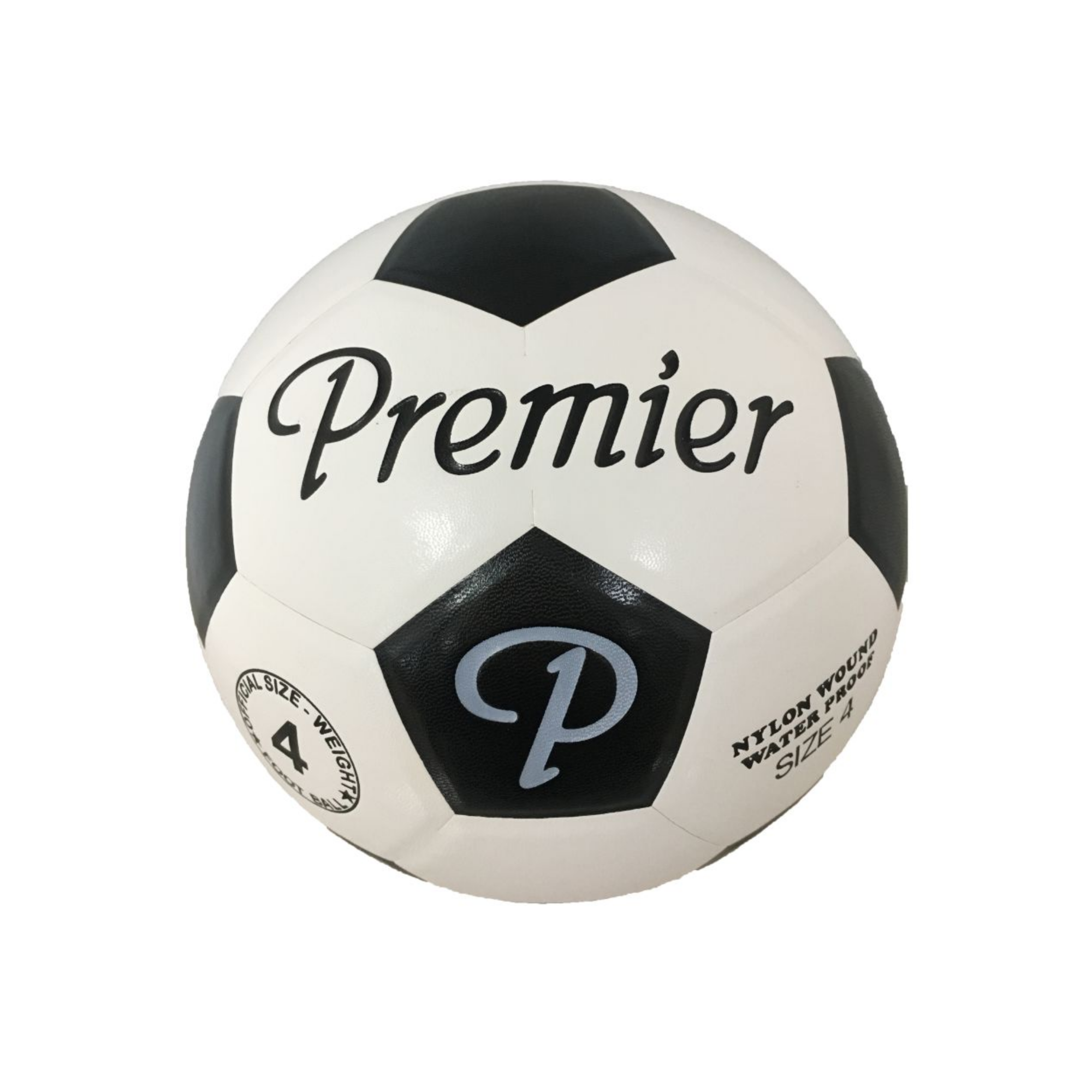 Classic Moulded Soccer Ball Black/White Size 4