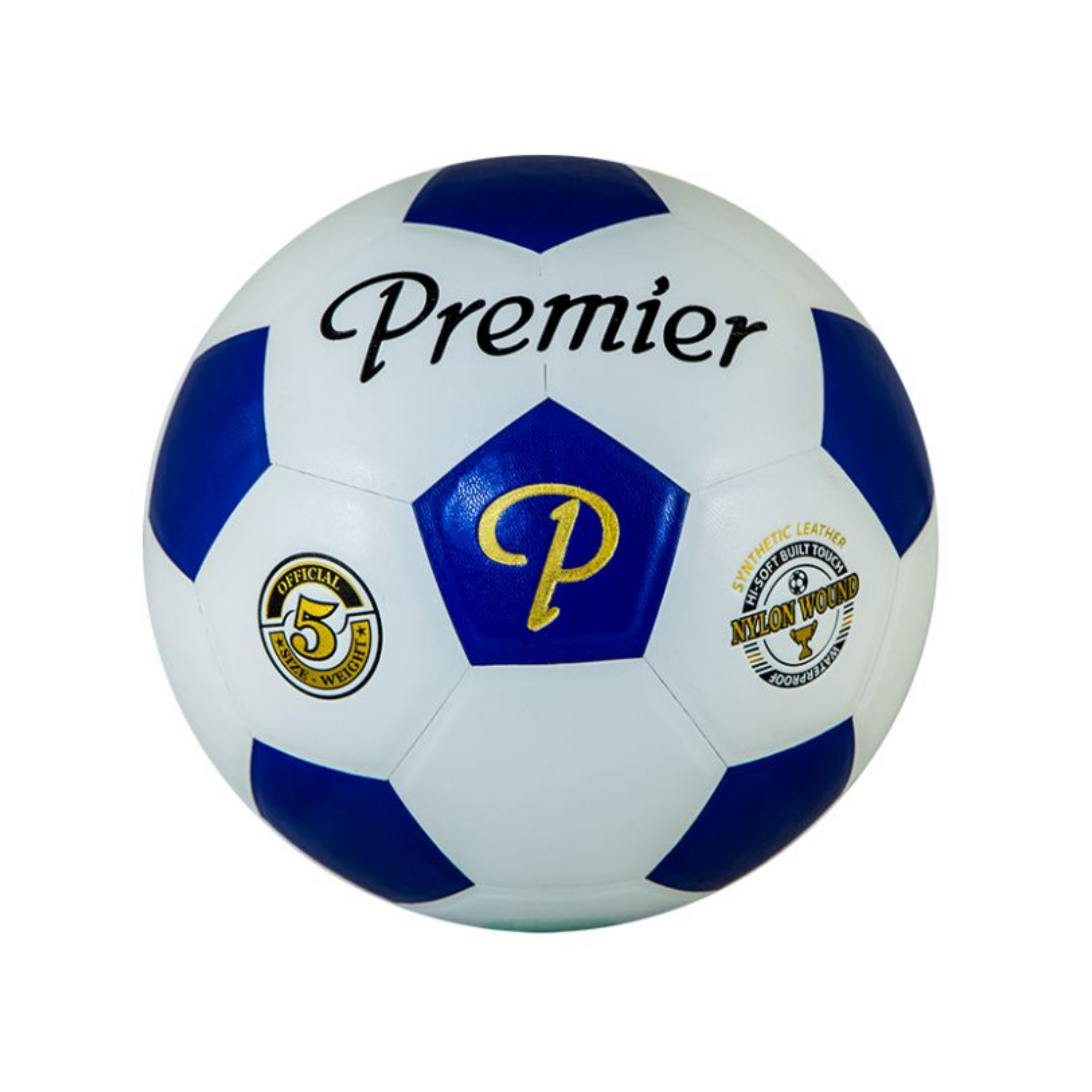 Classic Moulded Soccer Ball Blue/White