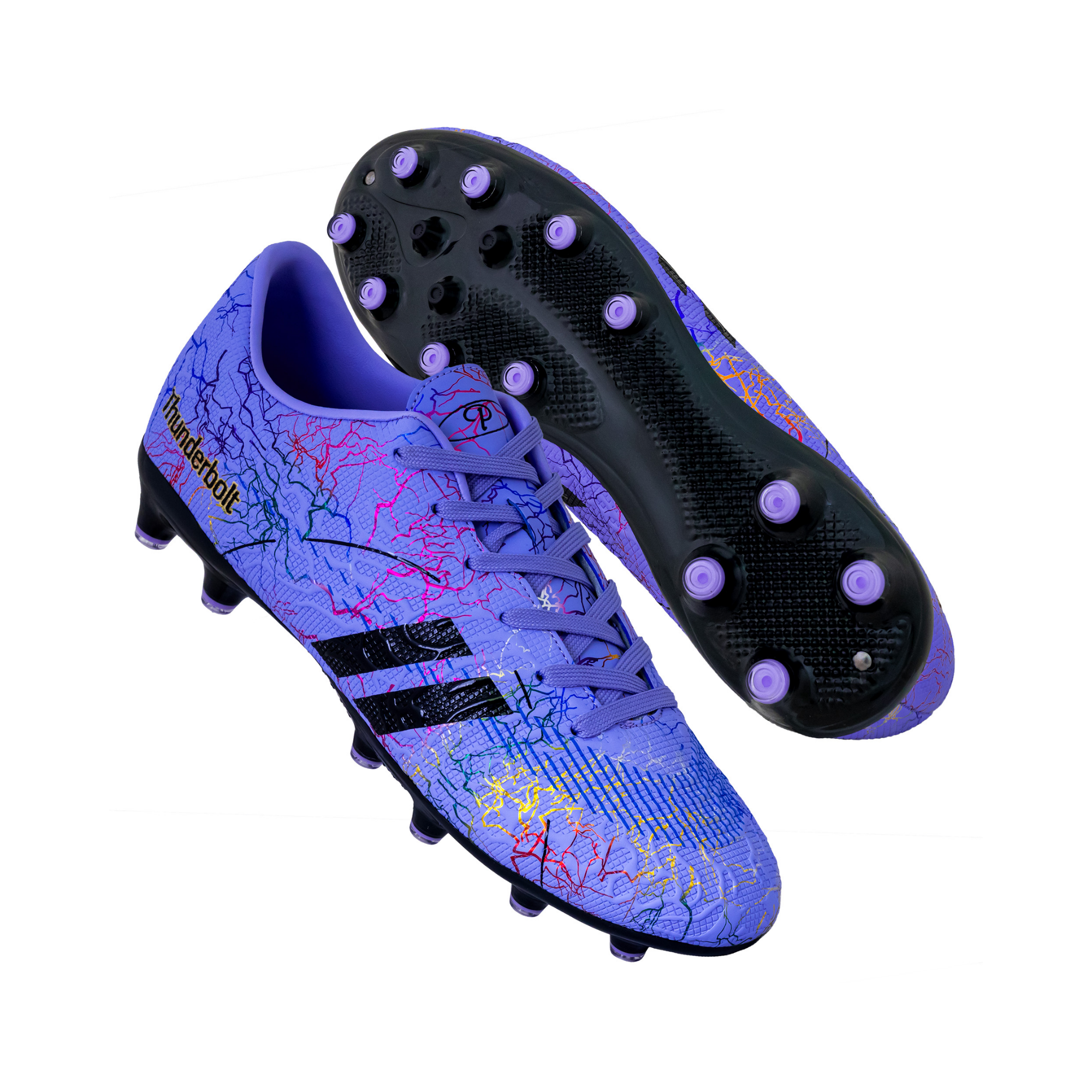 Mens Thunderbolt Soccer Boots Purple