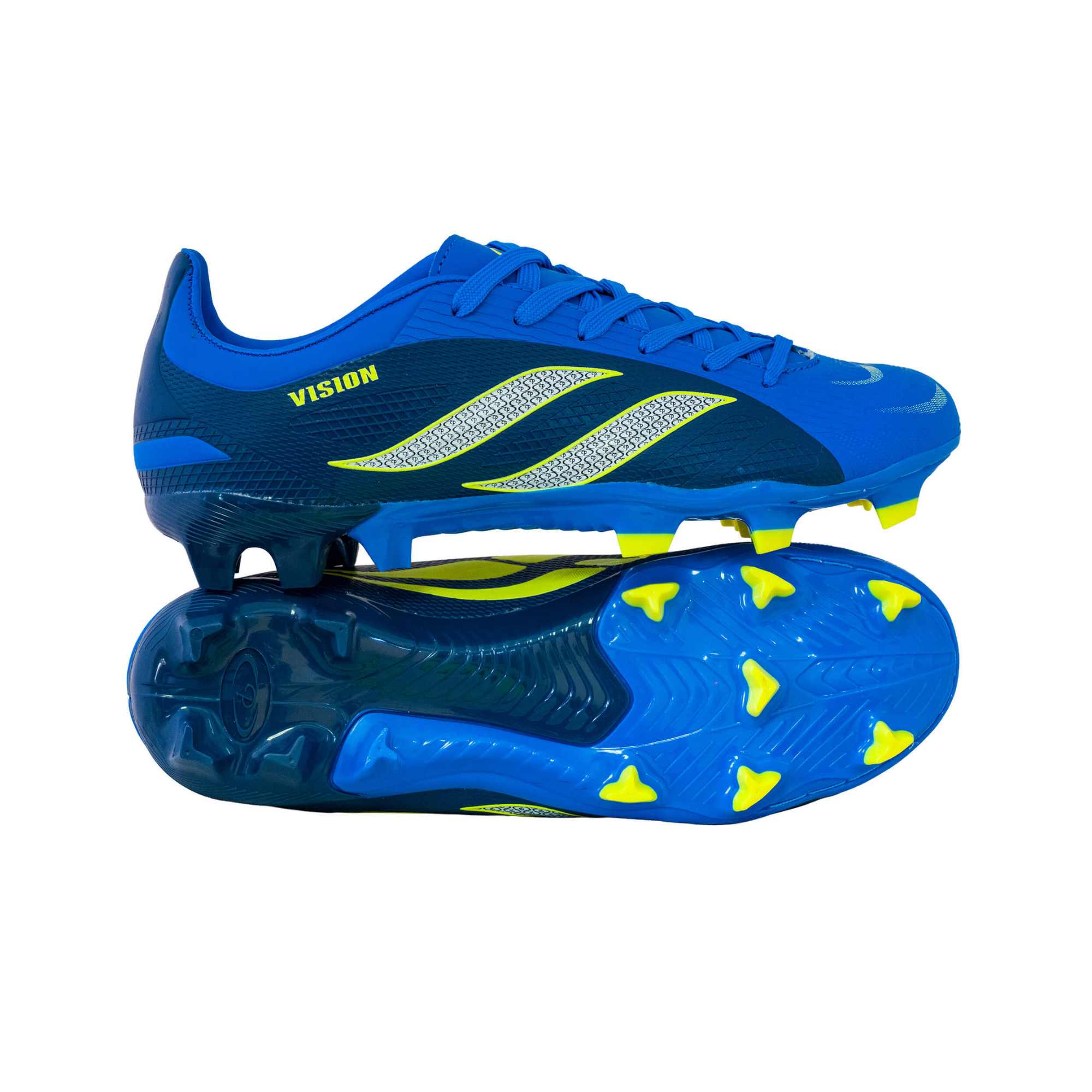 Youth Vision Soccer Boot Navy/Royal/Yellow