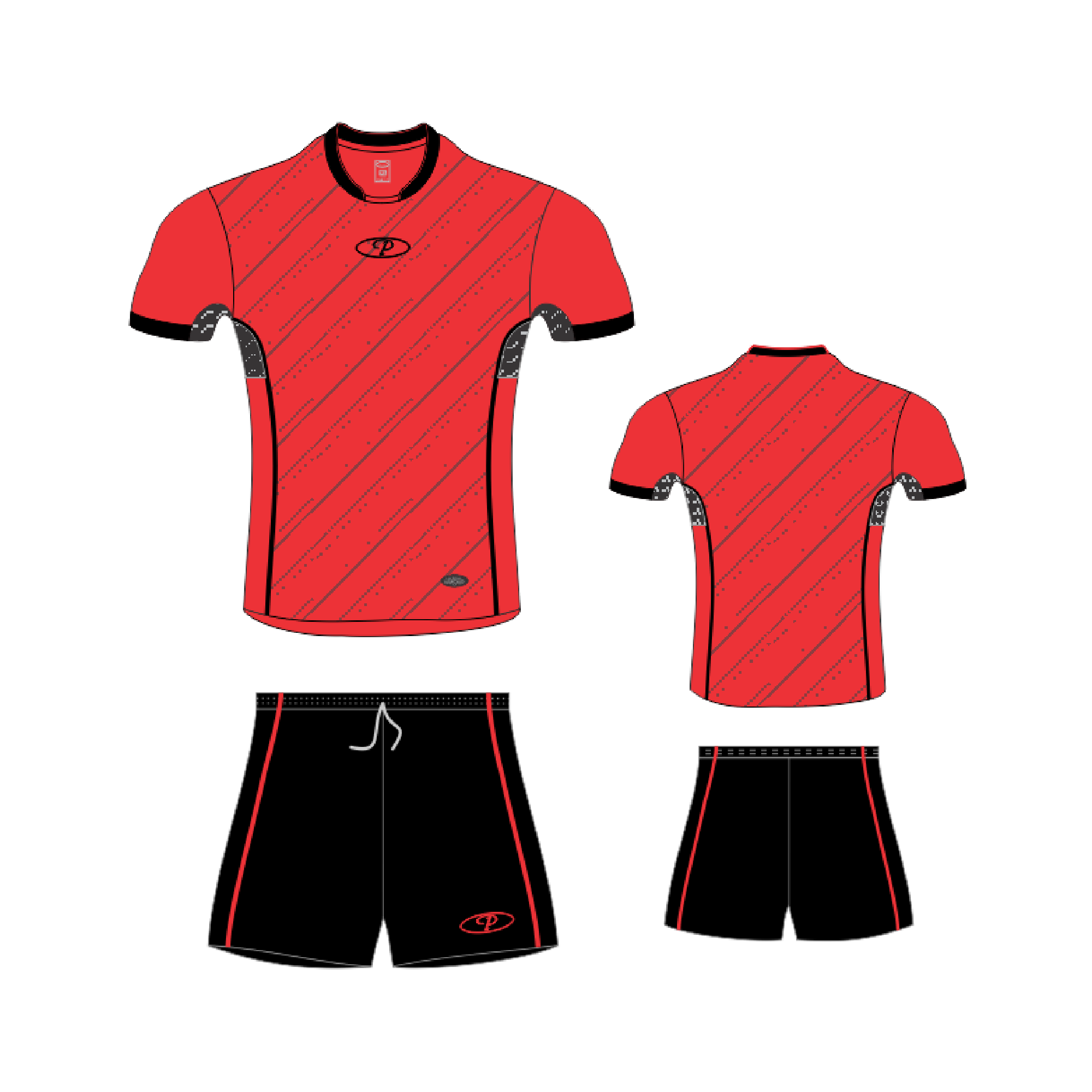 BLACK | RED