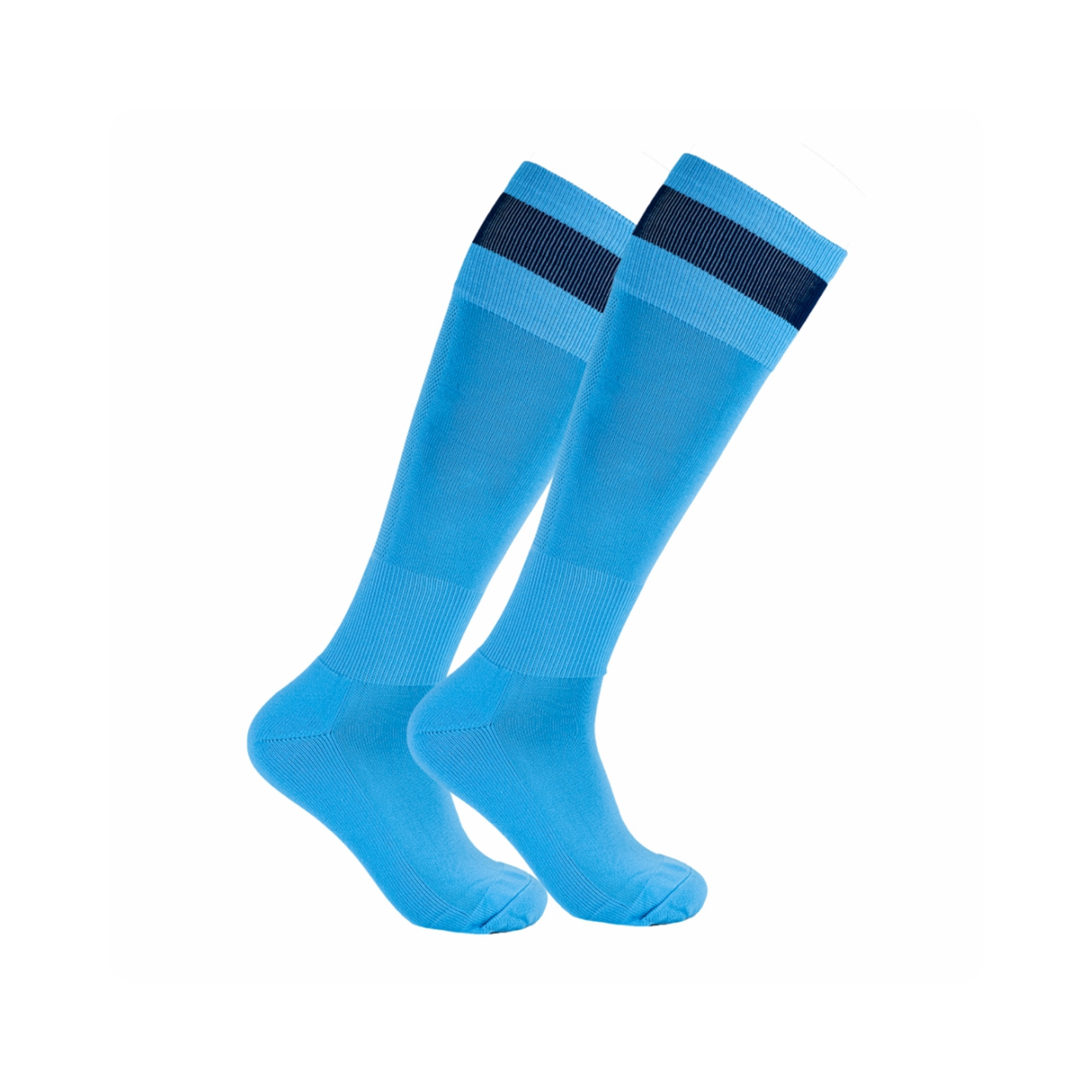 Mens Large Classic Soccer Socks (split colours)