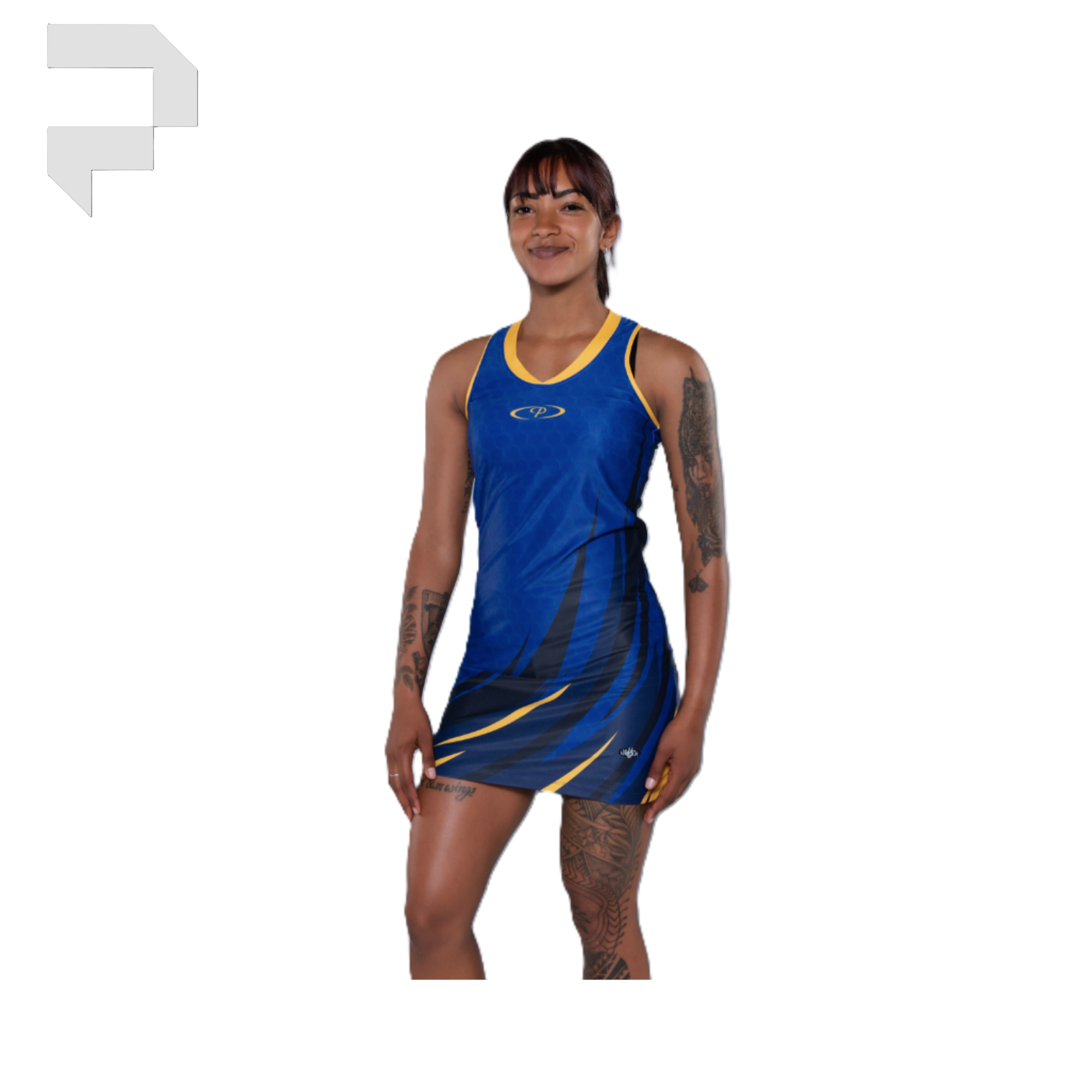 Ladies Jaguar Sublimated Netball Dresses - Image 3
