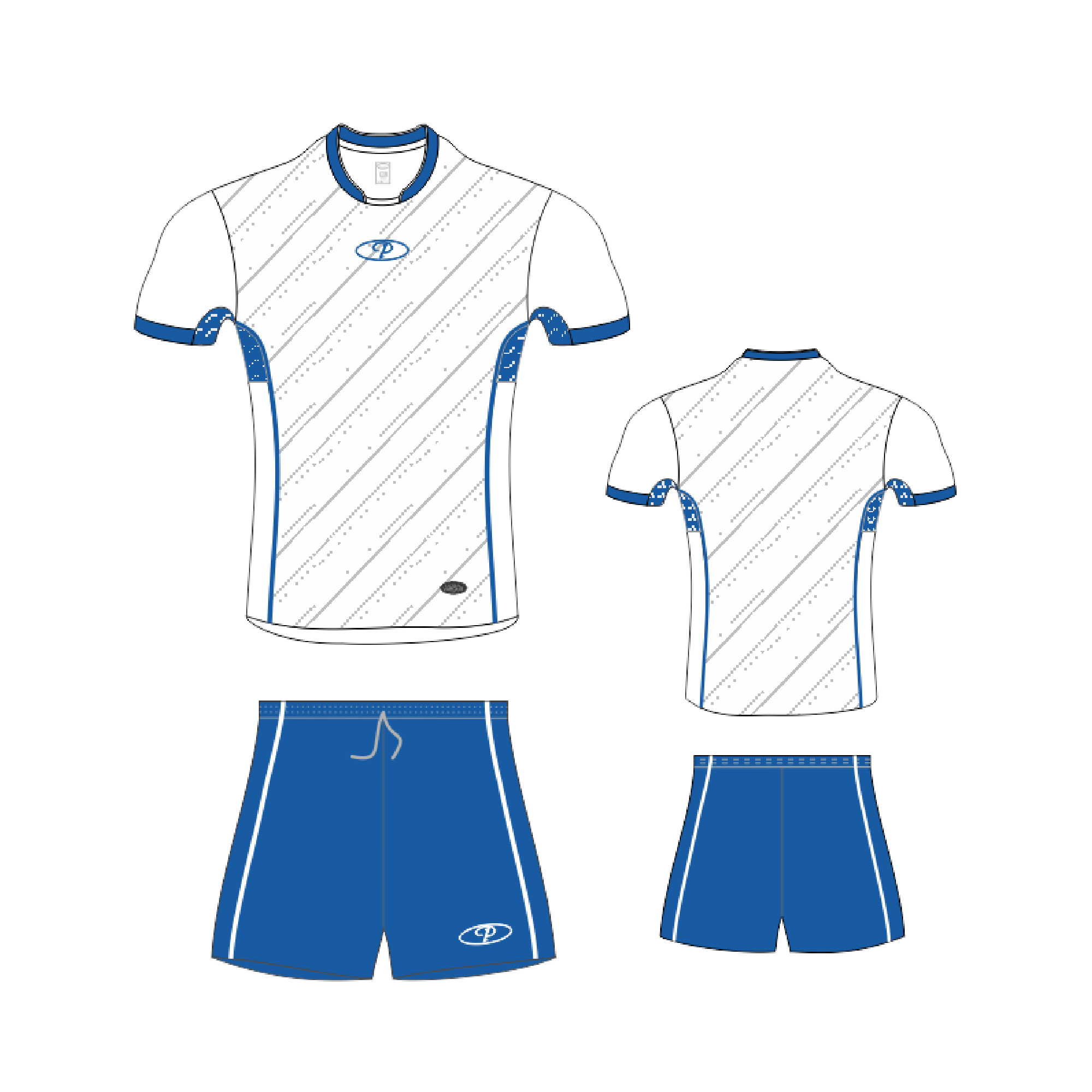 WHITE | ROYAL BLUE