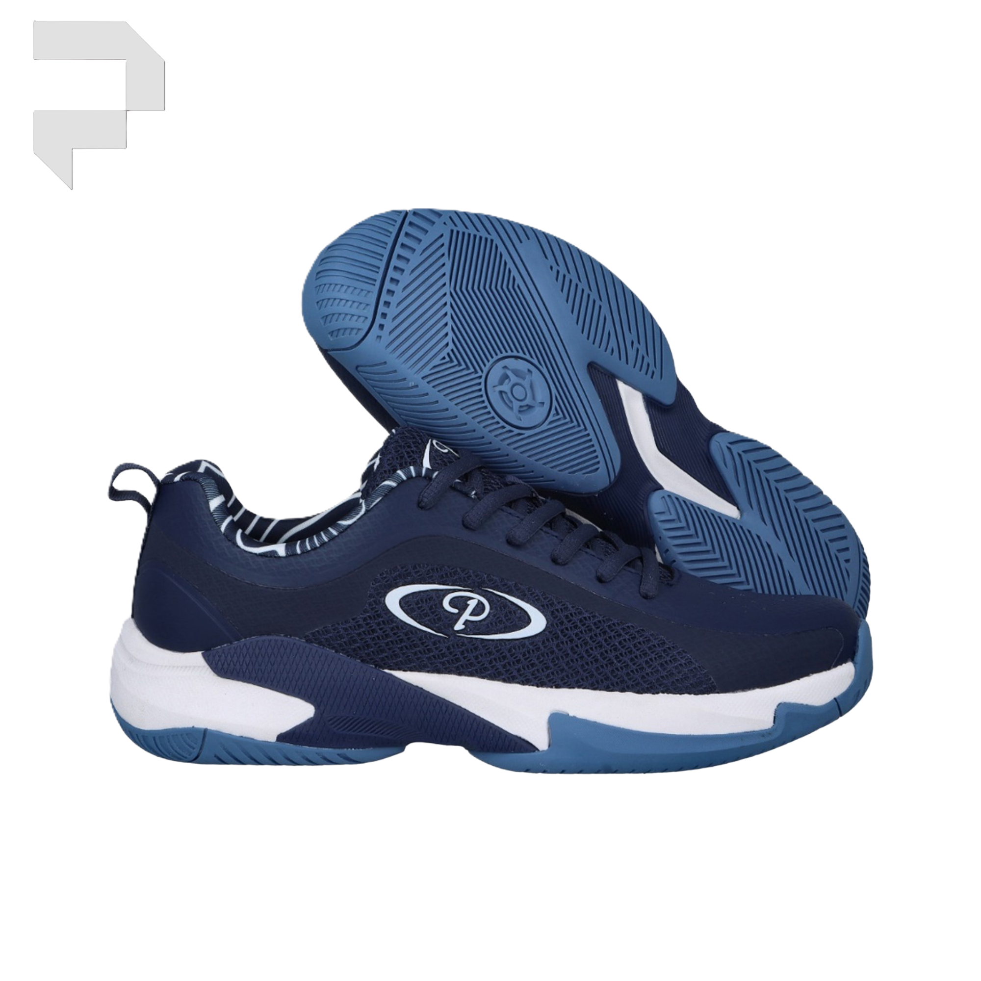 Court-X Control Shoes Navy/White - Image 2