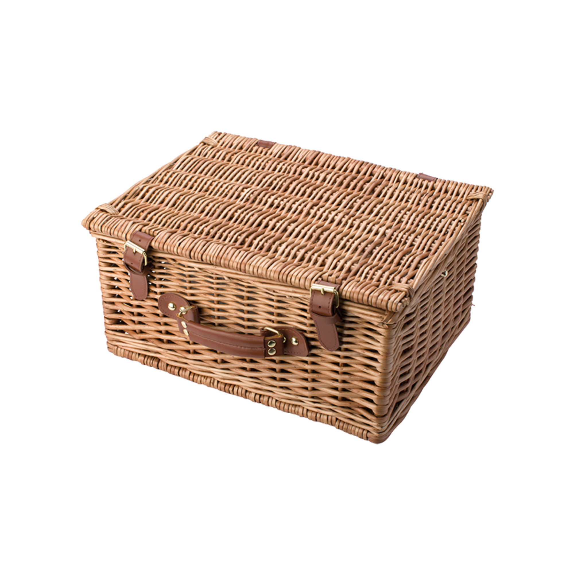 Two Person Willow Picnic Basket - Image 2
