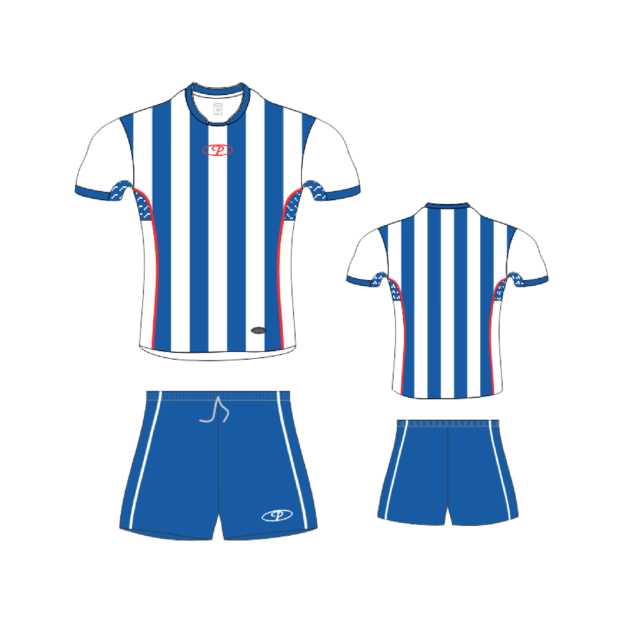 ROYAL | WHITE STRIPES