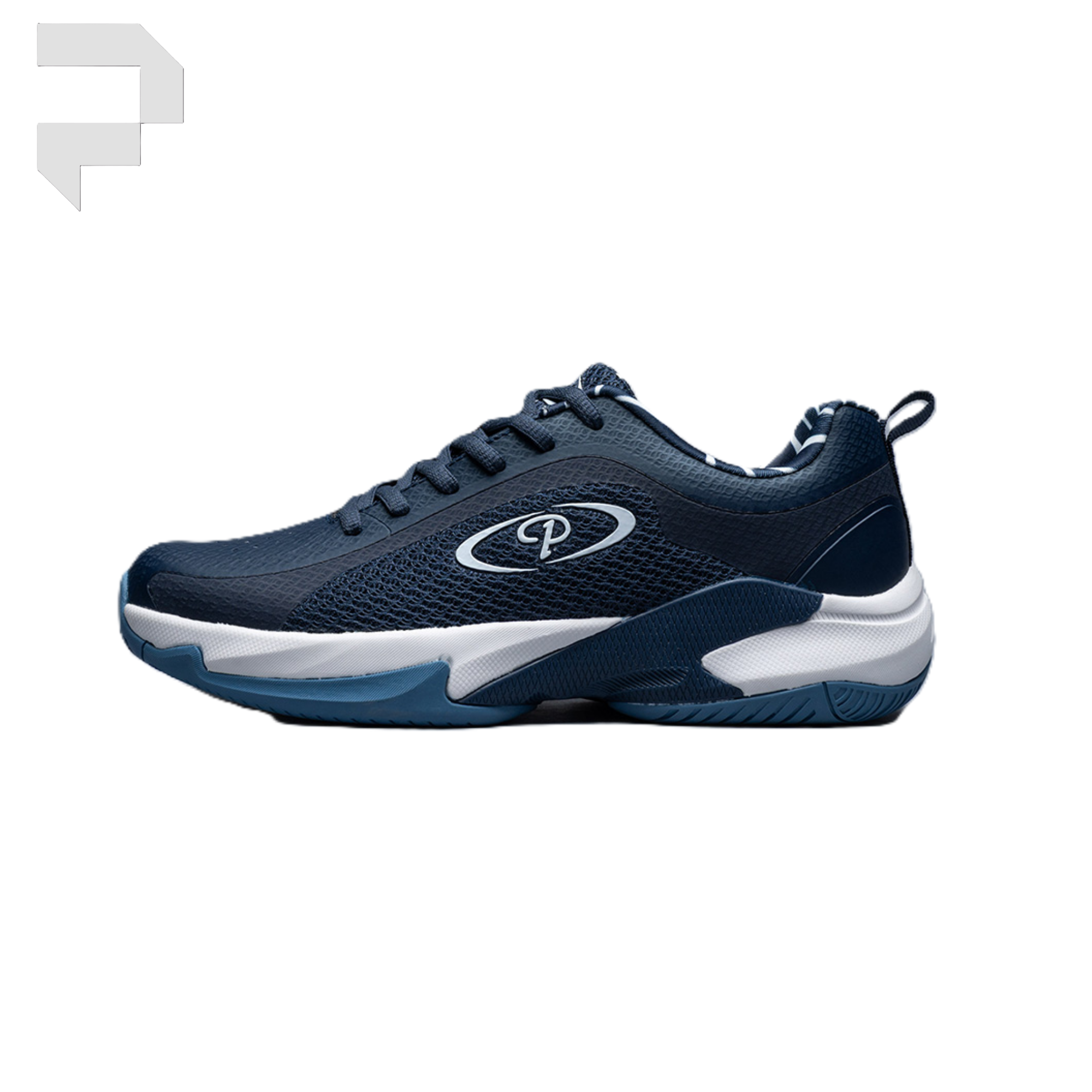 Court-X Control Shoes Navy/White - Image 3