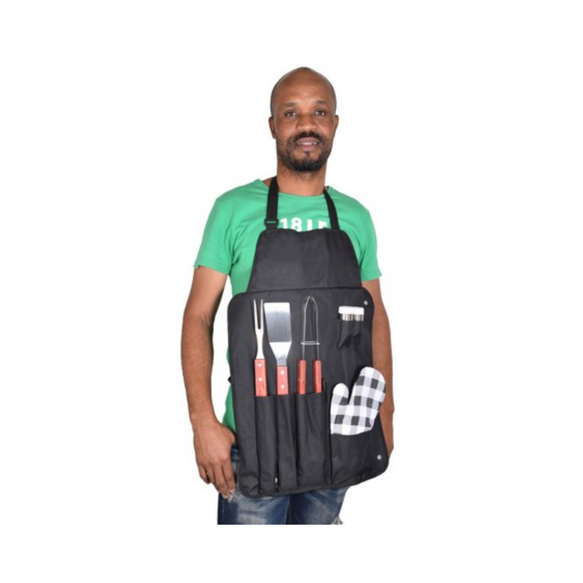 Wooden Braai Set Apron - Image 3