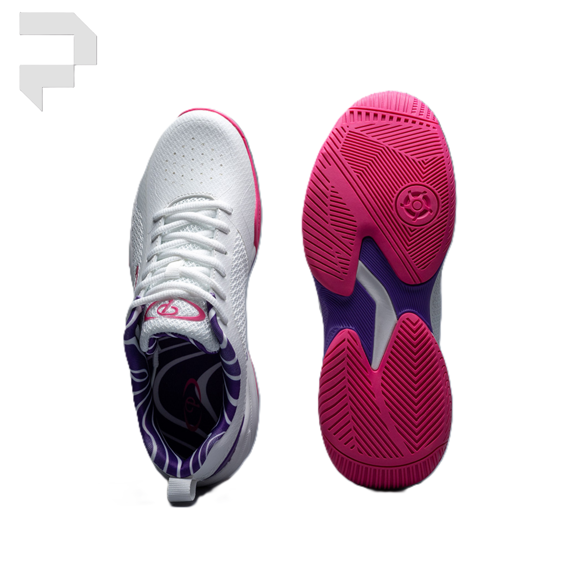 Court-X Control Shoes White/Pink - Image 6