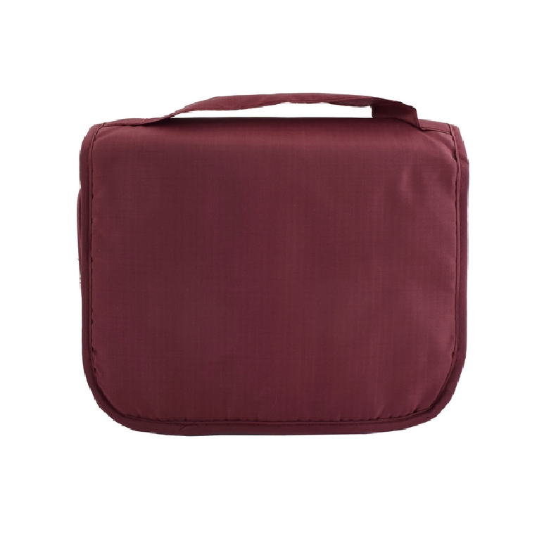 Velcro Hanging Toiletry Bag Maroon - Image 6