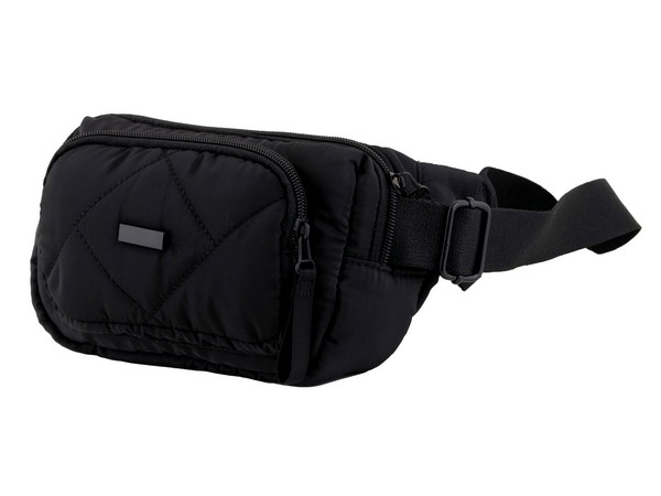 Quilted Double Pocket Moon Bag