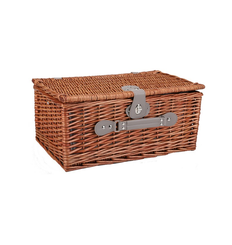 4-Person Wicker Picnic Basket - Image 4
