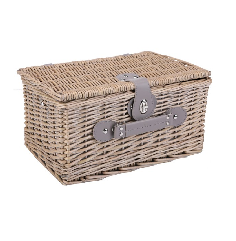 2-Person Wicker Picnic Basket - Image 4